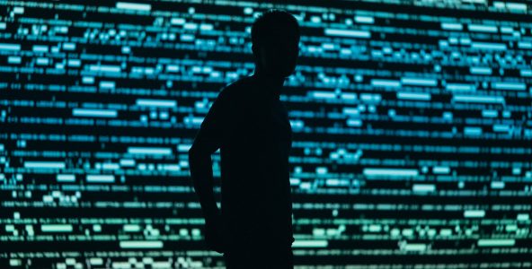 silhouette photography of man